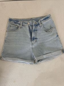 Light Wash Denim Shorts
