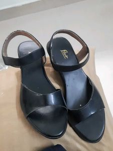 Black Flair Wedge Sandals