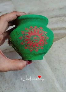 Hand-Painted Ganesha Pot