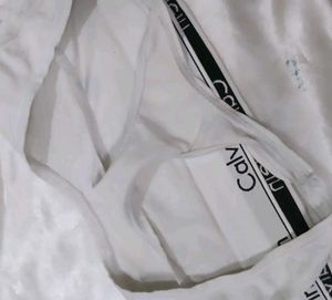Calvin Klein White Sports Bra