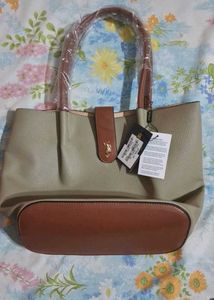 New POLO Beige Hand bag ( large size' Malaysia)