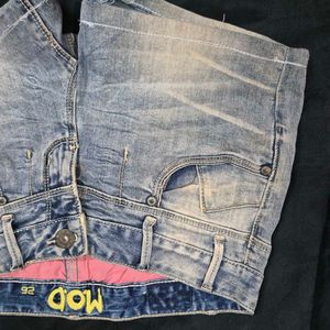 low waist MOD Denim Shorts y2k