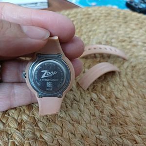 Titan Zoop Pink Butterfly Watch Dial for Kids
