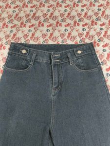 Wide Leg Denim Jeans