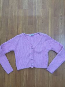 Cropped Fuzzy Cardigan