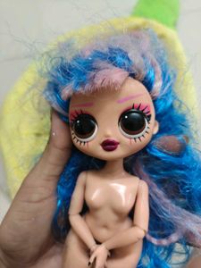 Unique Doll with Blue &amp; Pink Hair