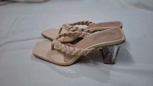 Chic Braided Square Toe Heels
