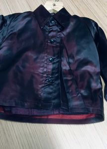 Boys Burgundy  Suit Set