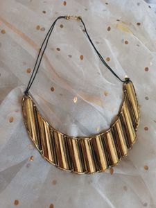 Brass Unique Gold Statement Necklace