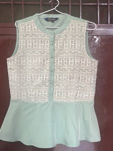 Rare Green Peplum Top