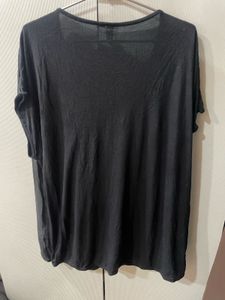 Classic Black V-Neck Top