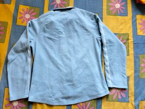 Blue Fleece Zip-Up Jacket