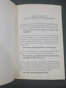 The One Minute Entrepreneur