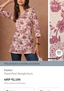 Floral Short Kurti