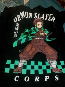 Oversize Anime Graphic Print T-Shirt