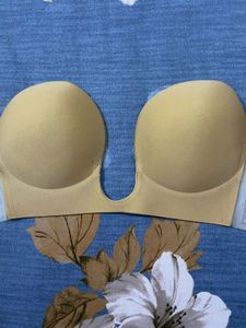Zivame Stick on Silicon Strapless Nude Bra