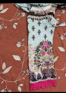 daily wear embroidery cotton suit set
