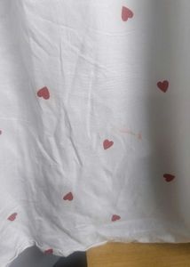 Viral Heart Print White Shirt