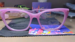Stylish Purple Cat-Eye Glasses