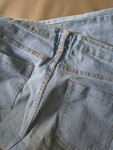 Blue COMFY STRAIGHT JEANS for daily wear