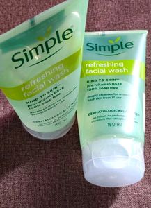 Pack Of 2 Original Simple Face wash
