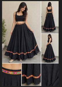 Stylish Black Lehenga Choli Set