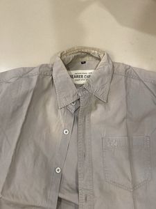 Men's Light Grey Button-Up Shirt