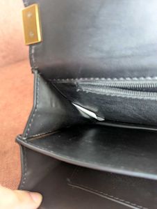 Classic Black Leather Crossbody Bag