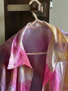 Tie-Dye Button-Up Shirt