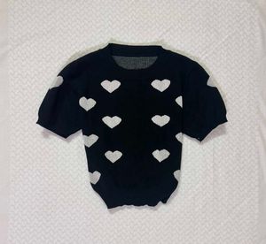 Cute Mini heart Black top