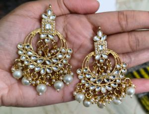 Elegant Pearl &amp; Stone Necklace Set