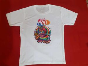 Happy Holi New T-Shirt for Men/Women (Size M)