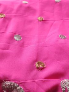 Vibrant Pink Banarasi Silk Saree
