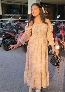 Floral Print Long Dress 👗🌸