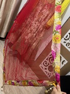 Stunning Yellow Embroidered Lehenga Choli