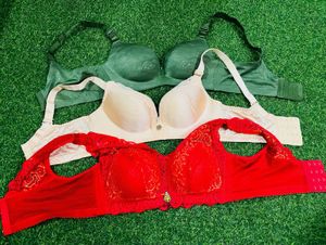 34 size padded Comfortable Bras - Pack of 3
