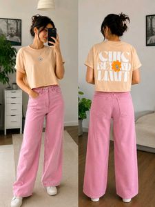 H&m Jeans +Y&F crop top