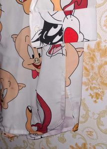 cartoon white long shirt