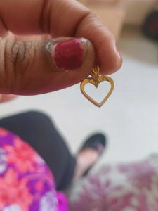 Gold Heart Pendant Charm