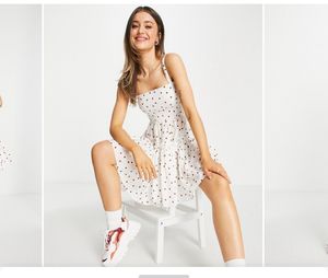 Trending polka dot Asos Design cami Mini ☀️Sun Dre