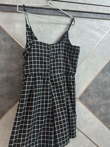 Chic Grid Print Jumpsuit