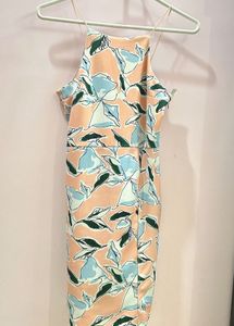 Floral Print Midi Dress| Size XS
