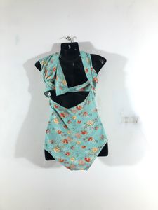Cyan Blue Printed Swimsuit (Women’s)