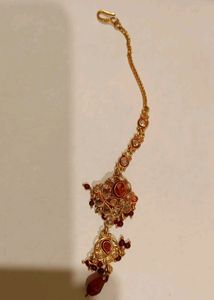 Red-golden Jewellery Set With Box