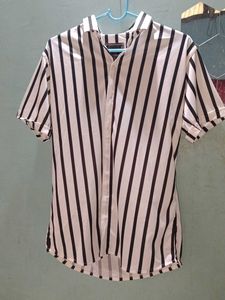 Men's Striped Short Sleeve Shirt