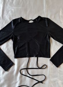 Tokyo Talkies Black Backless Top