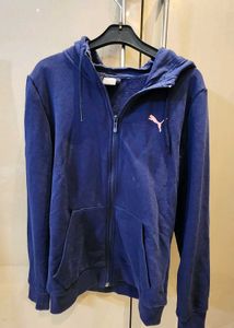 Puma Navy Zip Hoodie