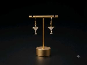 Sparkling Martini Glass Earrings