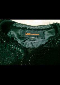 Elegant Black Tweed Jacket coat