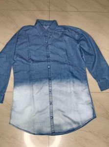 Blue Gradient Denim Shirt